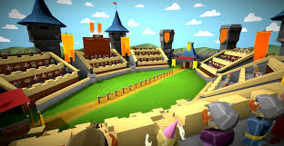 Medieval Arena Battle Scene